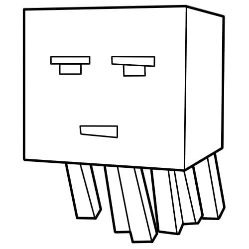 Tô màu Minecraft Ghast