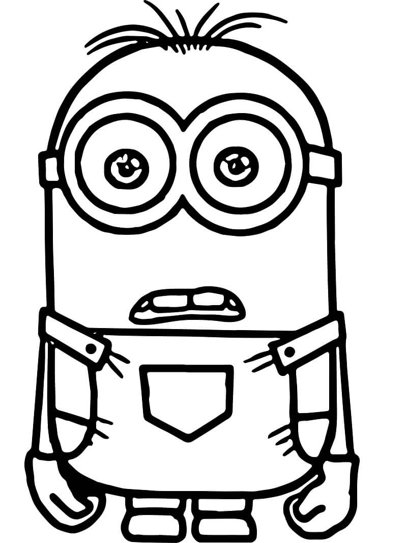 Tô màu Minion Kevin Ngạc nhiên