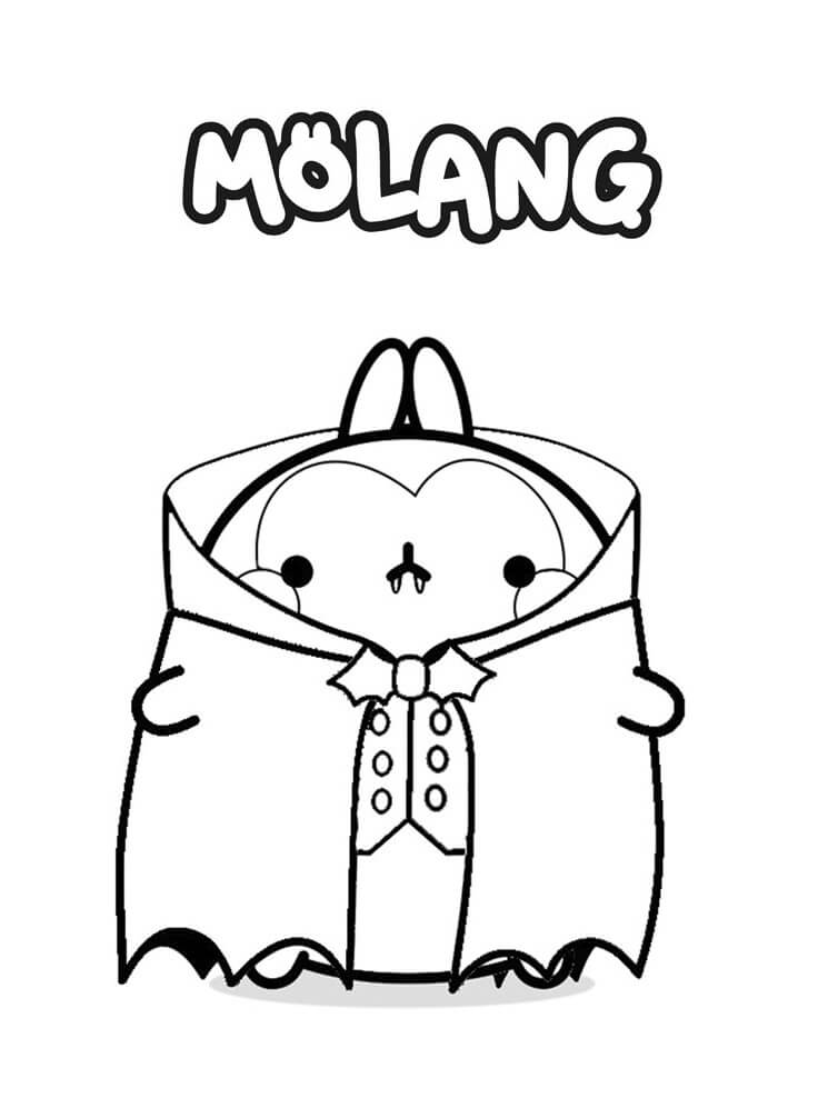 Tô màu Molang Ma Cà Rồng