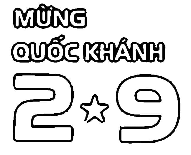 Tô màu Mừng Quốc Khánh 2-9