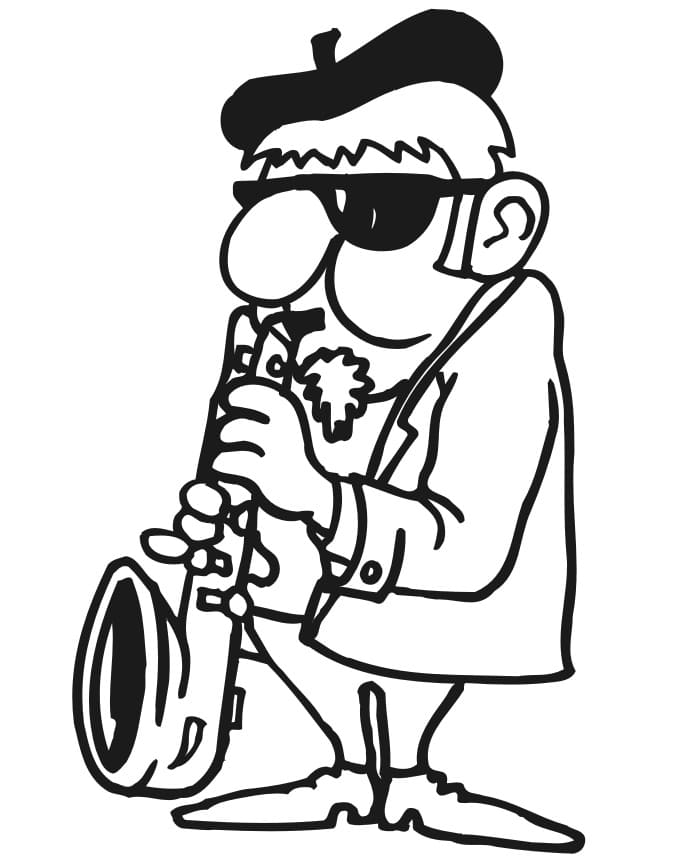 Tô màu Nghệ Sĩ Saxophone