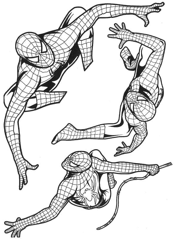 Tô màu Người Nhện Spider Man Linh Hoạt - Trang Tô Màu Cho Bé