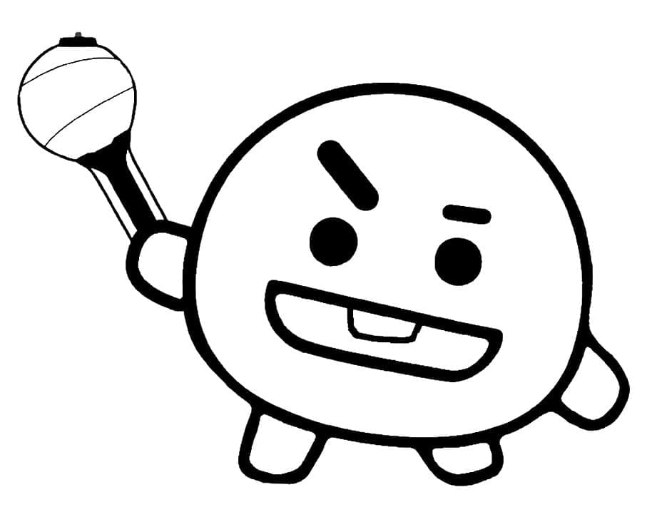 Tô màu Nhân Vật Shooky BT21