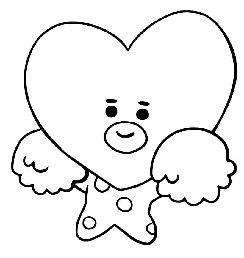 Tô màu Nhân Vật Tata BT21