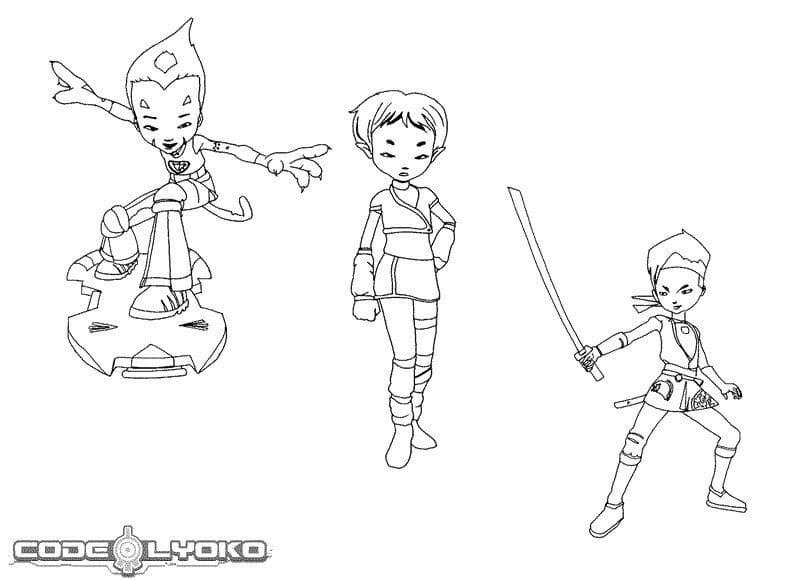 Tô màu Nhân Vật Trong Mật Mã Lyoko