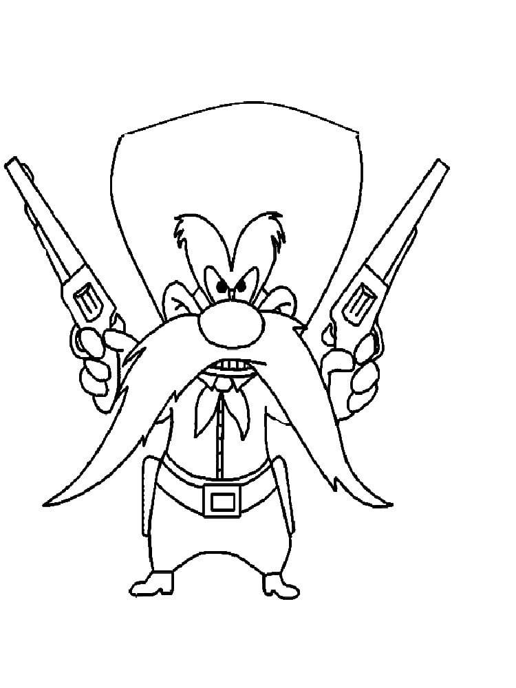 Tô màu Nhân Vật Yosemite Sam