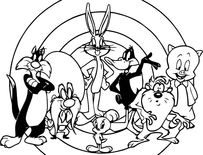 Tô màu Những Nhân Vật Của Looney Tunes