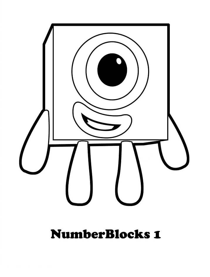 Tô màu Number Block 1