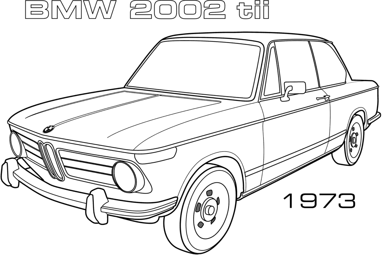 Tô màu ô tô 1973 bmw 2002tii