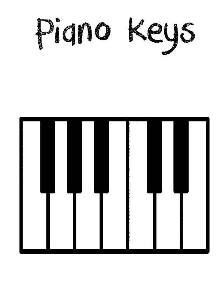Tô màu phím đàn piano