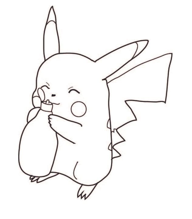 Tô màu Pikachu Cute Đáng Yêu
