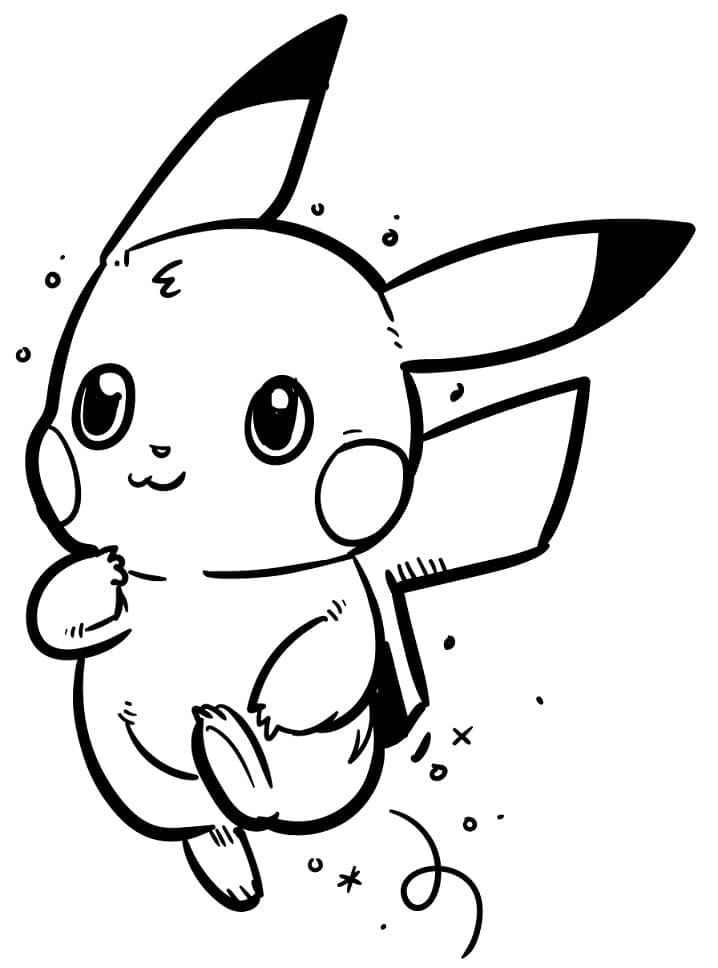 Tô màu Pikachu Rất Cute