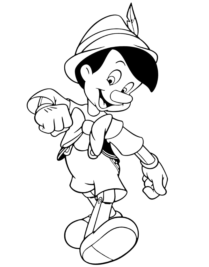 Tô Màu Cậu Bé Người Gỗ Pinocchio