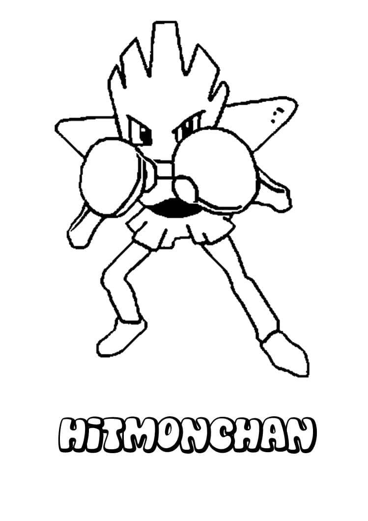 Tô màu Pokemon Hitmonchan