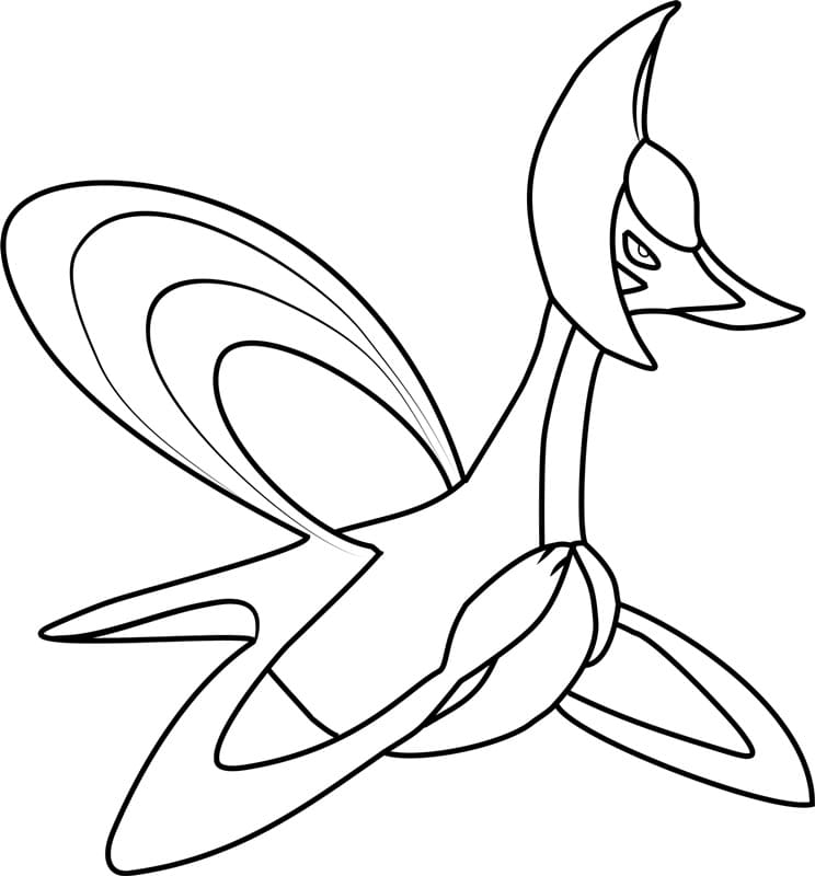 Tô màu Pokemon Huyền Thoại Cresselia