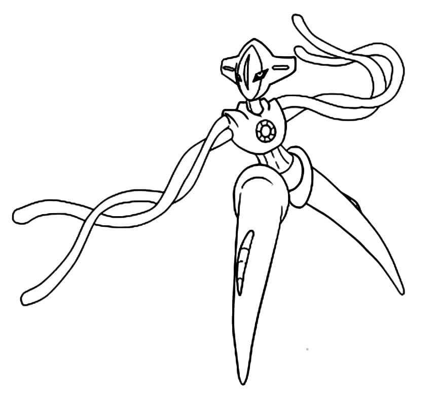 Tô màu Pokemon Huyền Thoại Deoxys