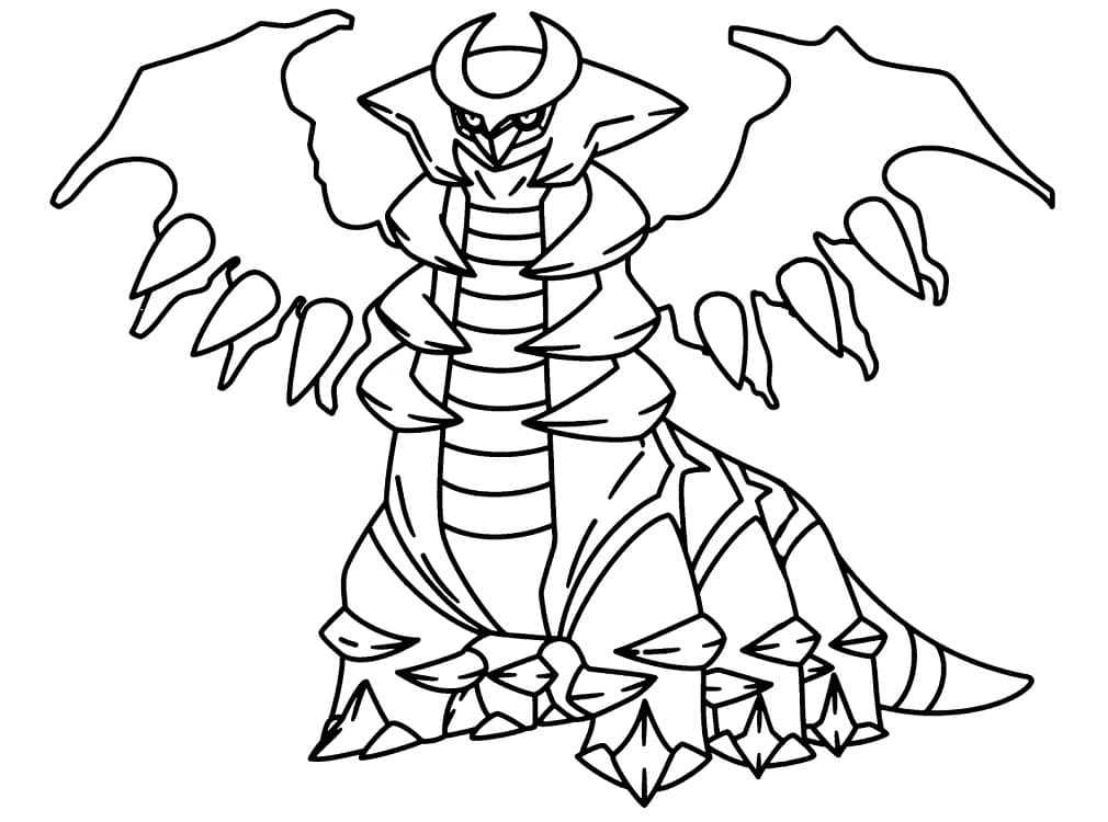 Tô màu Pokemon Huyền Thoại Giratina