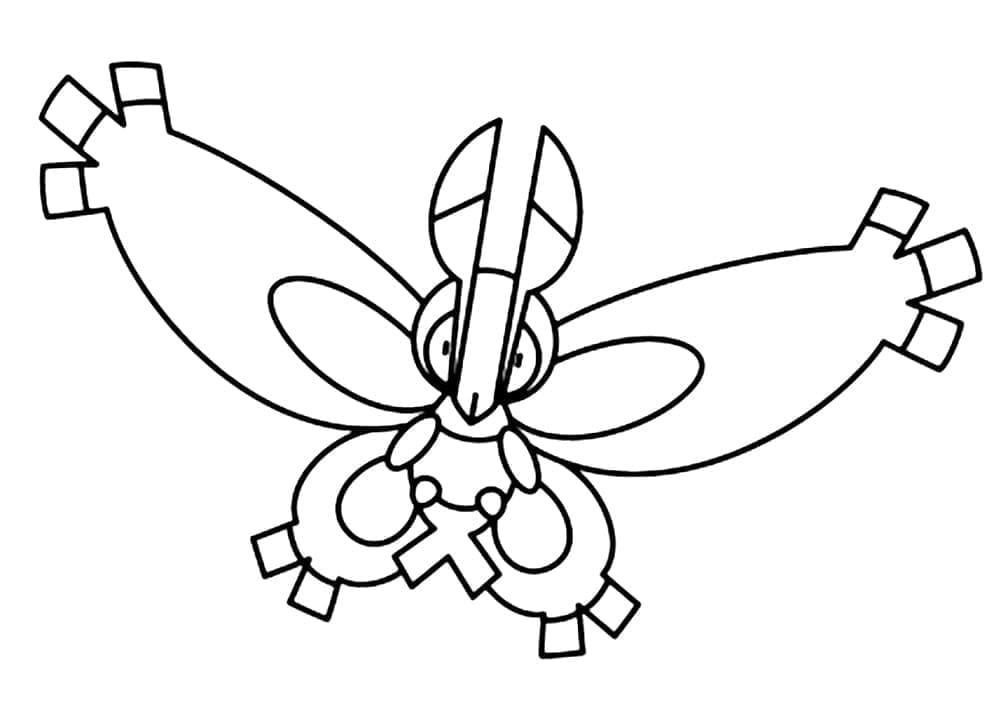 Tô màu Pokemon Mothim