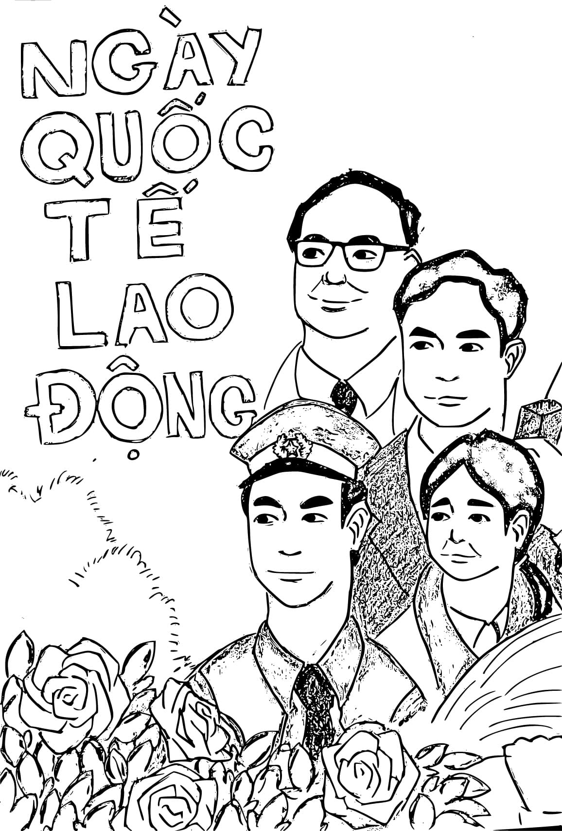 Tô màu Quốc Tế Lao Động