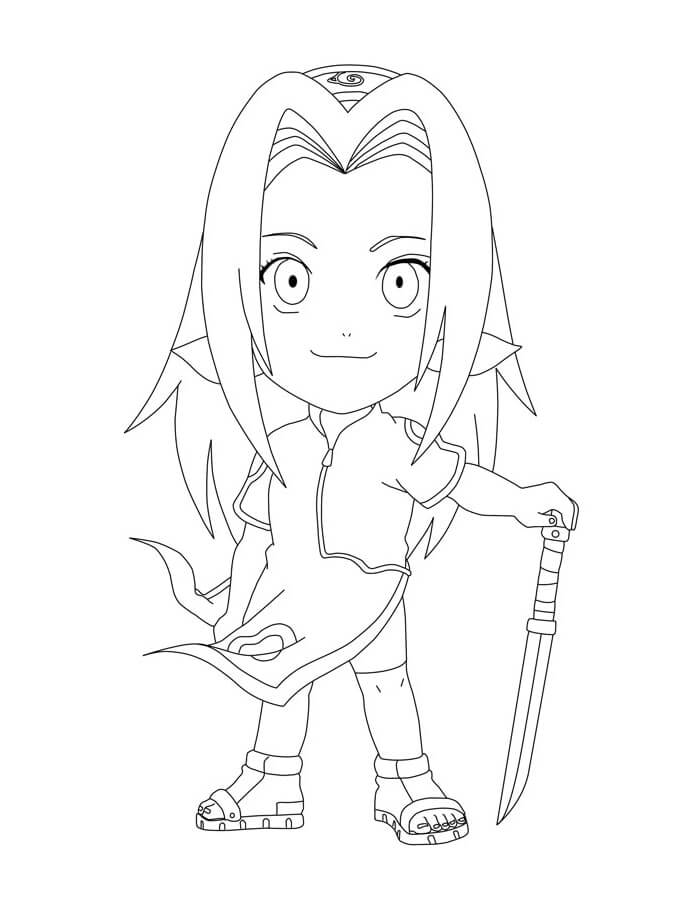 Tô màu Sakura Chibi