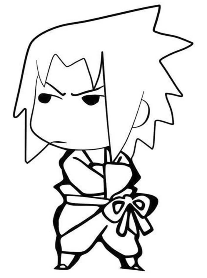 Tô màu Sasuke Chibi