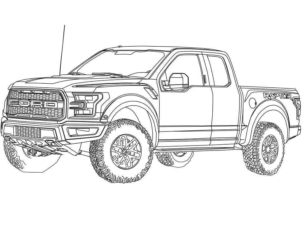 Tô màu siêu bán tải ford f150 raptor