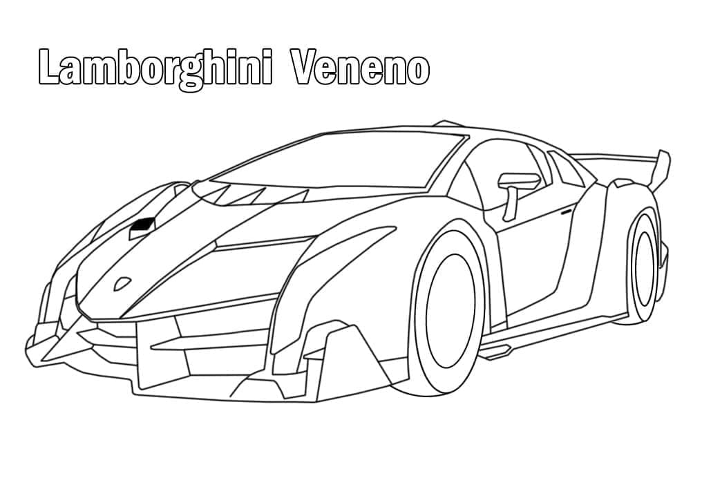 Tô màu Siêu Xe Lamborghini Ngầu và Đẹp