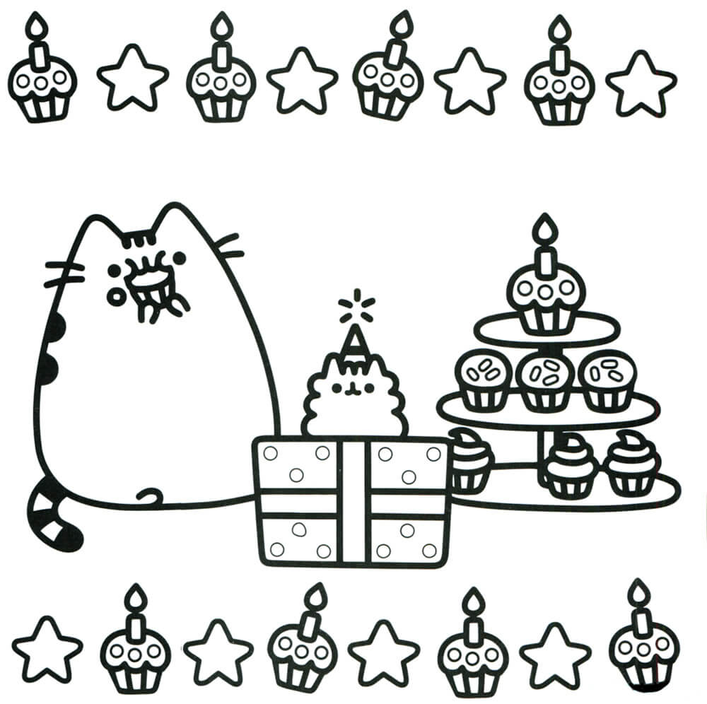 11 cookie trang trí mèo Pusheen - Blisbi Bakery