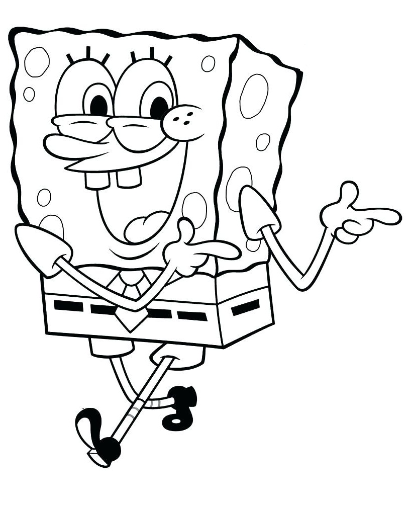 Tô màu spongebob thân thiện