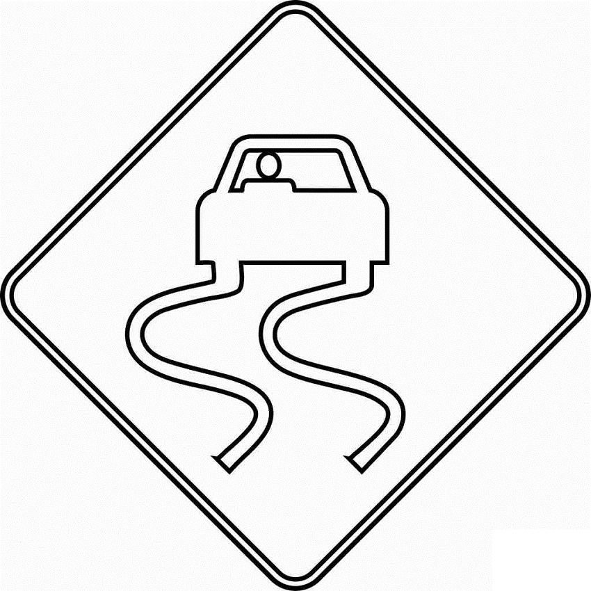 Tô màu Stop Sign Coloring Page Traffic Signs Coloring Pages 8 M Canada Road Signs Transport Stop