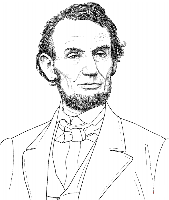 Tô màu tổng thống abraham lincoln