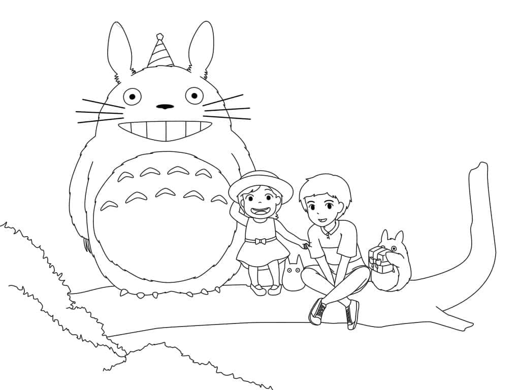 Tô màu Totoro Vui Nhộn