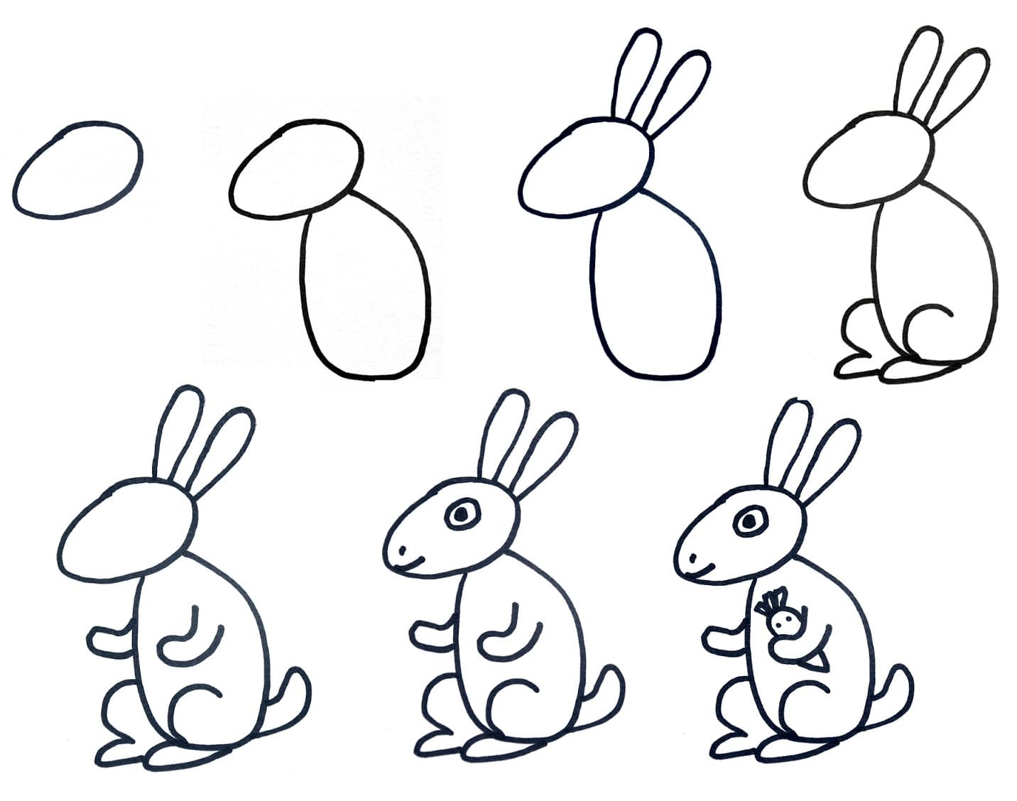 Tranh tô màu: Con thỏ | Mầm Non Tràng An