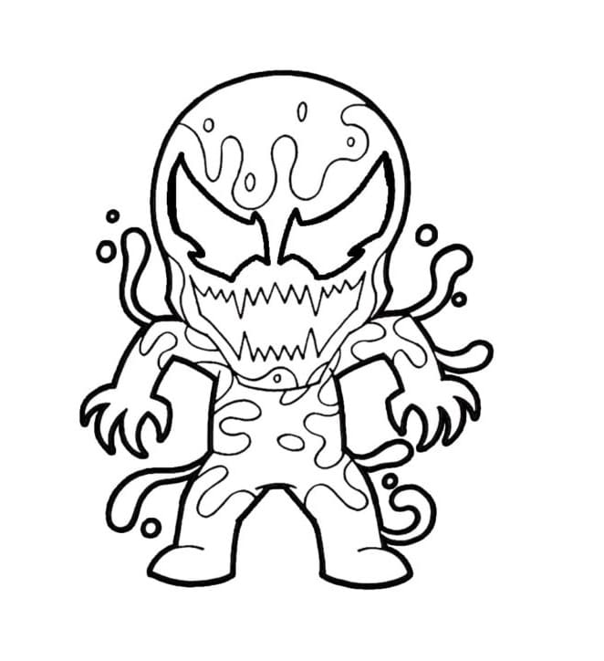 Tô màu Venom Chibi