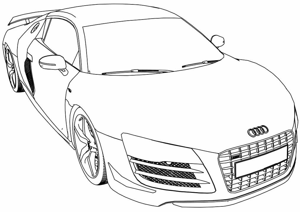 Tô màu Xe Audi R8 GT