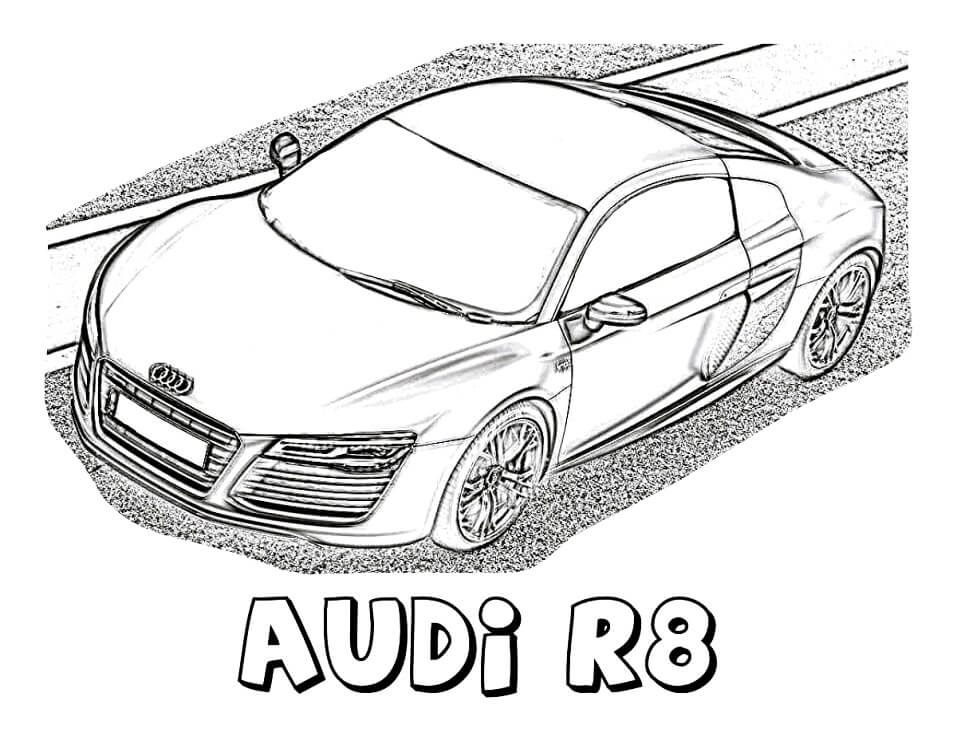 Tô màu Xe Audi R8