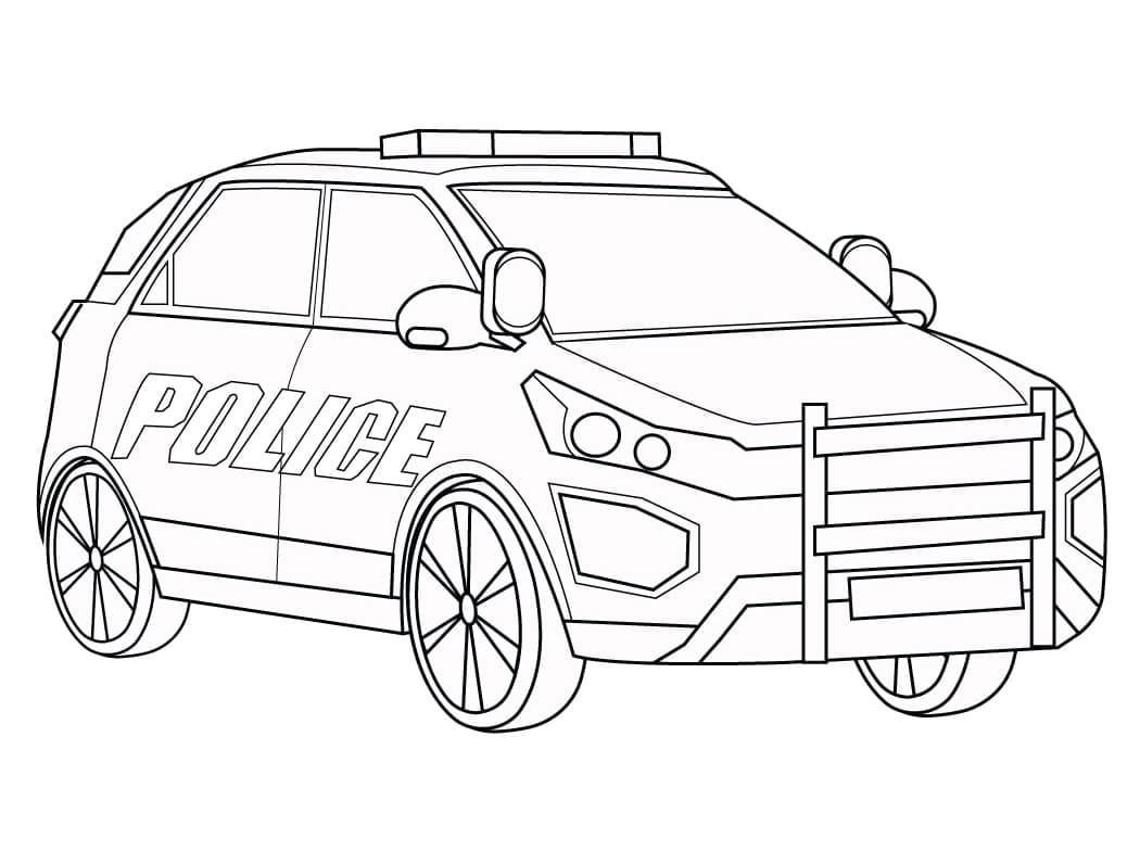 Link dowload 99+ mẫu tranh tô màu ô tô cảnh sát, ô tô cứu hộ