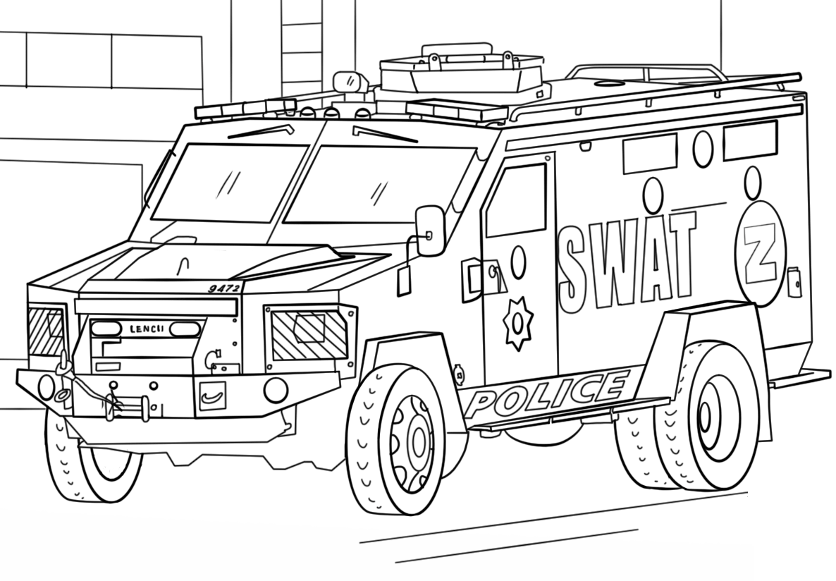 Tô màu xe đặc nhiệm swat