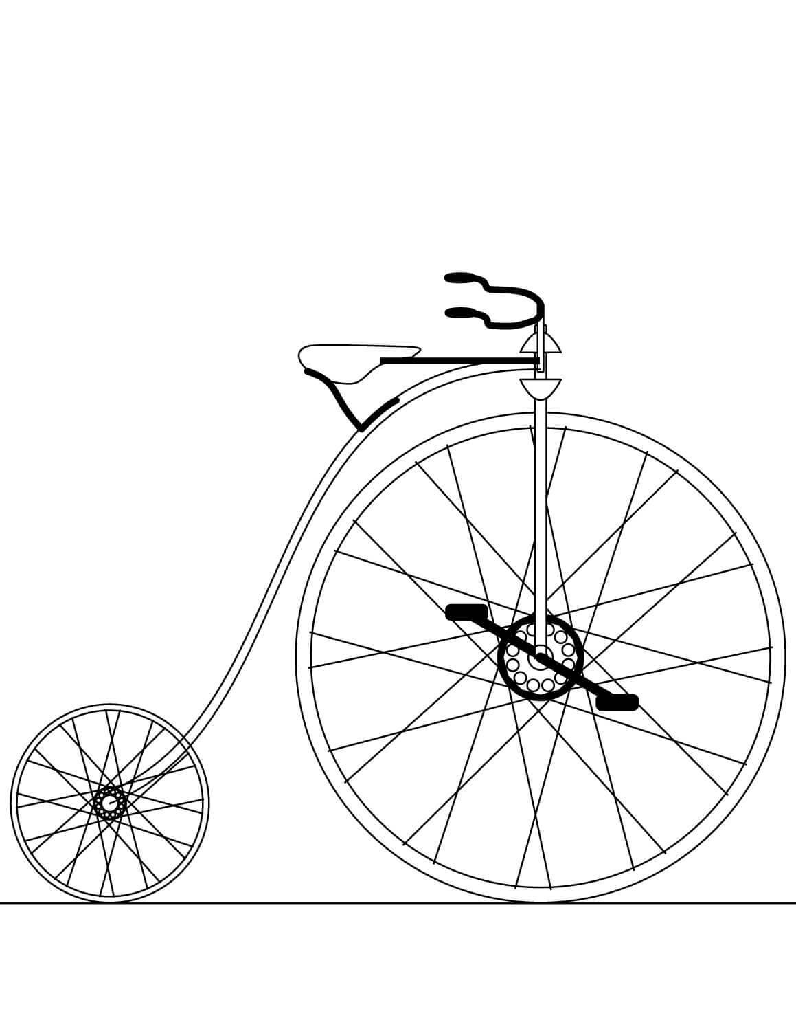 Tranh Tô Màu Xe đạp Cho Bé | Minh họa AI Tải xuống miễn phí - Pikbest