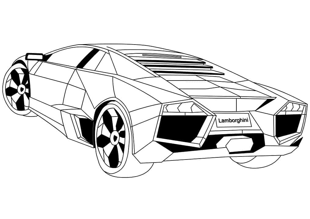 Tô màu Xe Lamborghini Ngầu và Đẹp