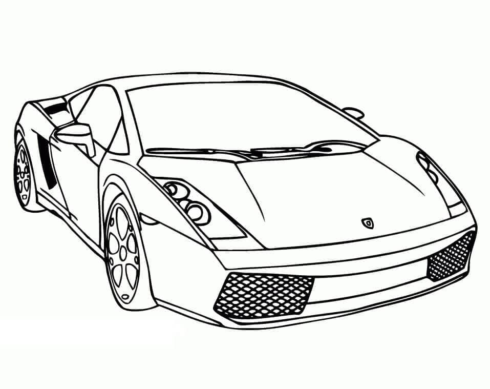 Tô màu Xe Lamborghini Ngầu