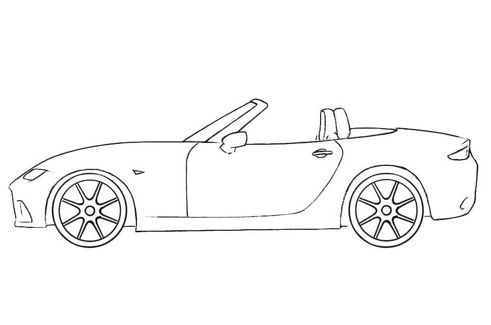 Tô màu Xe Mazda MX 5