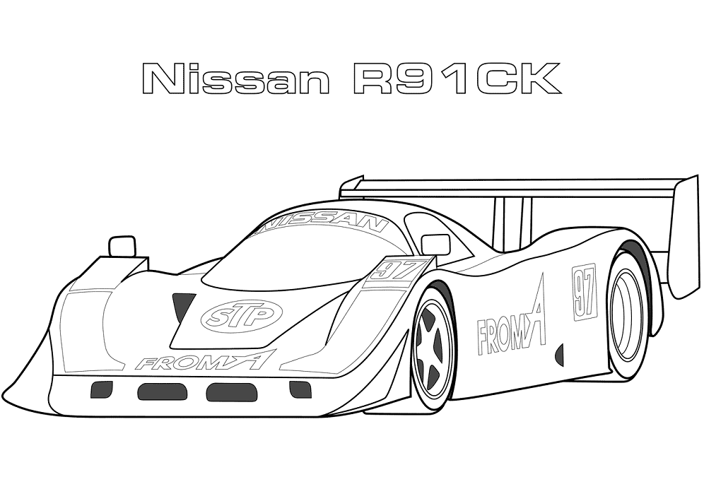 Tô màu xe nissan r91ck