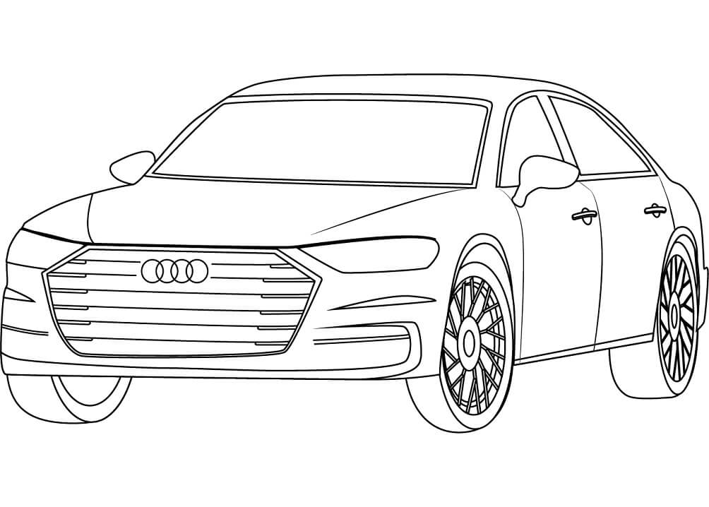 Tô màu Xe Ô Tô Audi A8