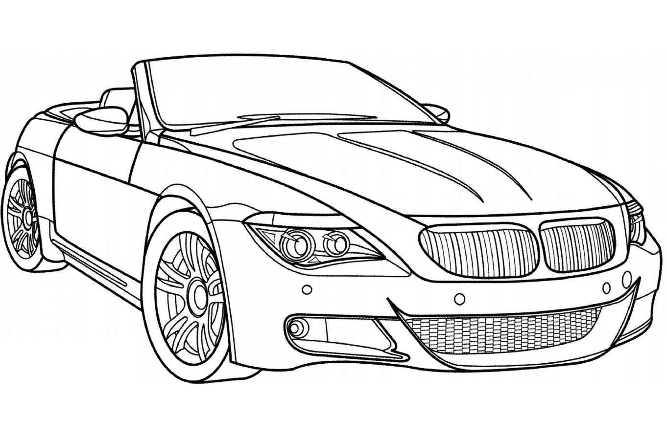 Tô màu xe ô tô bmw m6