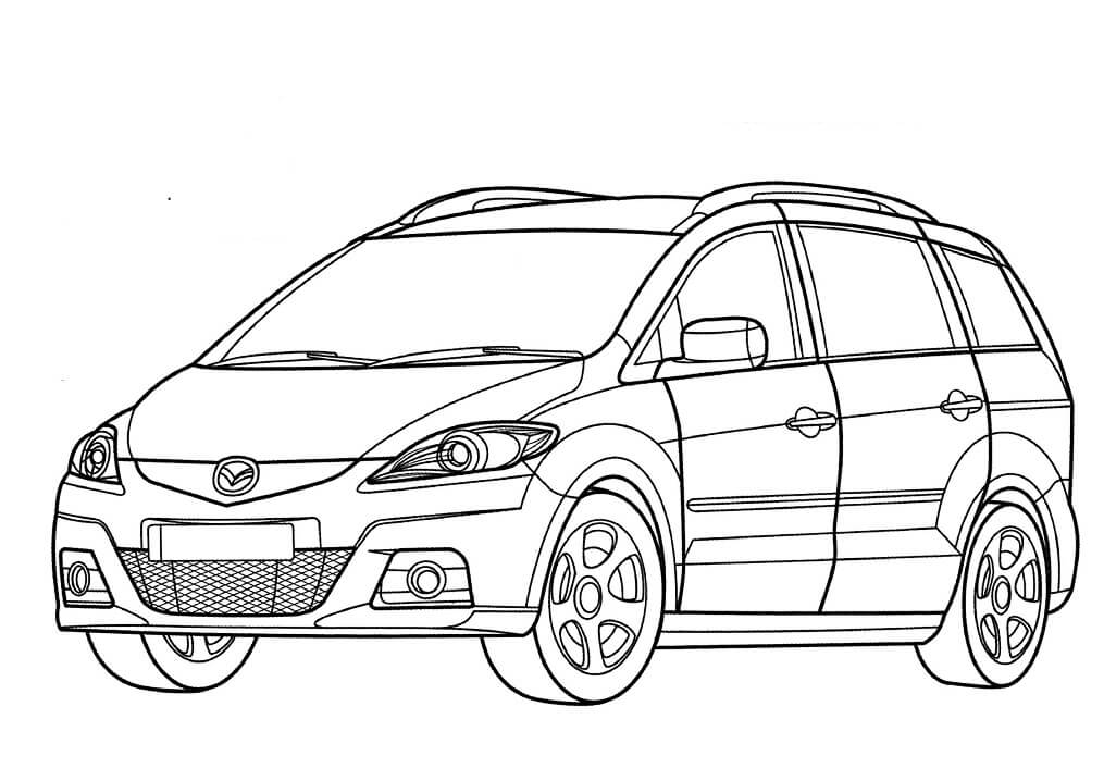 Tô màu Xe Ô Tô Mazda 5