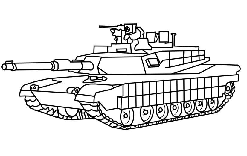 Tô màu Xe Tăng M1 Abrams
