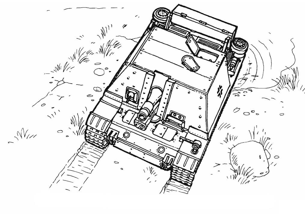 Tô màu Xe Tăng Sturmpanzer