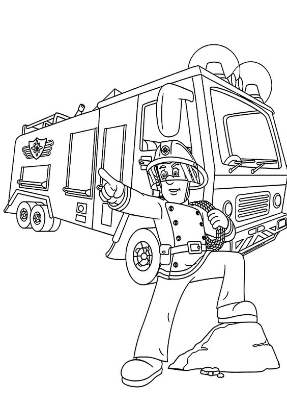 fire truck draw for kids and colour with yellowpencil | học và chơi | Xe  cứu hỏa, Ô tô, Đồ chơi