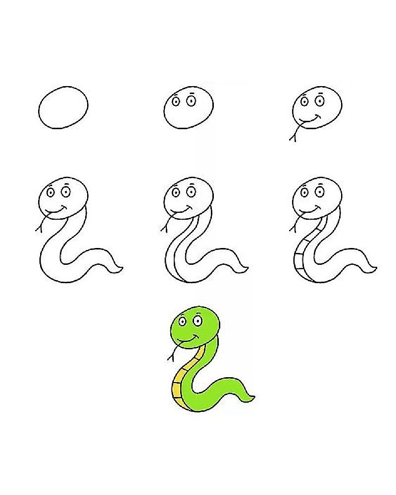 Học vẽ con rắn